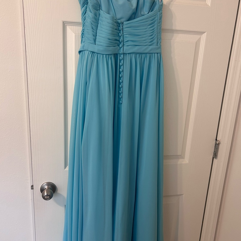 Alfred Angelo Turquoise Strapless Dress